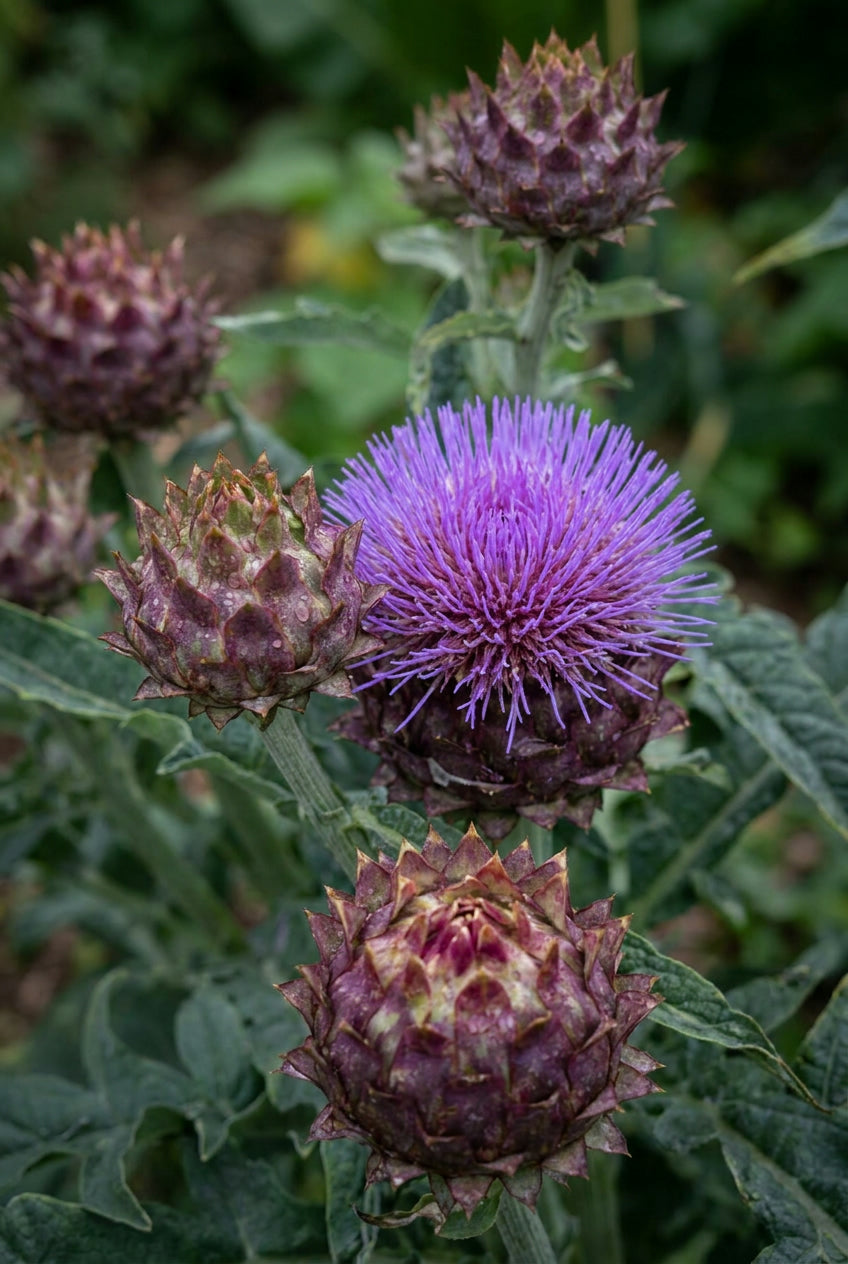 Cynara scolymus 'Cardy' bloem