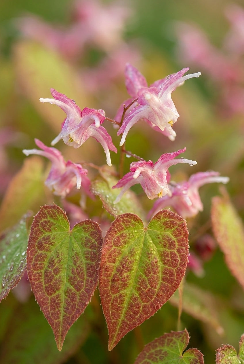 Epimedium rubrum bloem