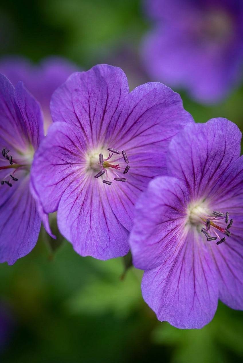 Geranium 'Johnson's Blue' bloem