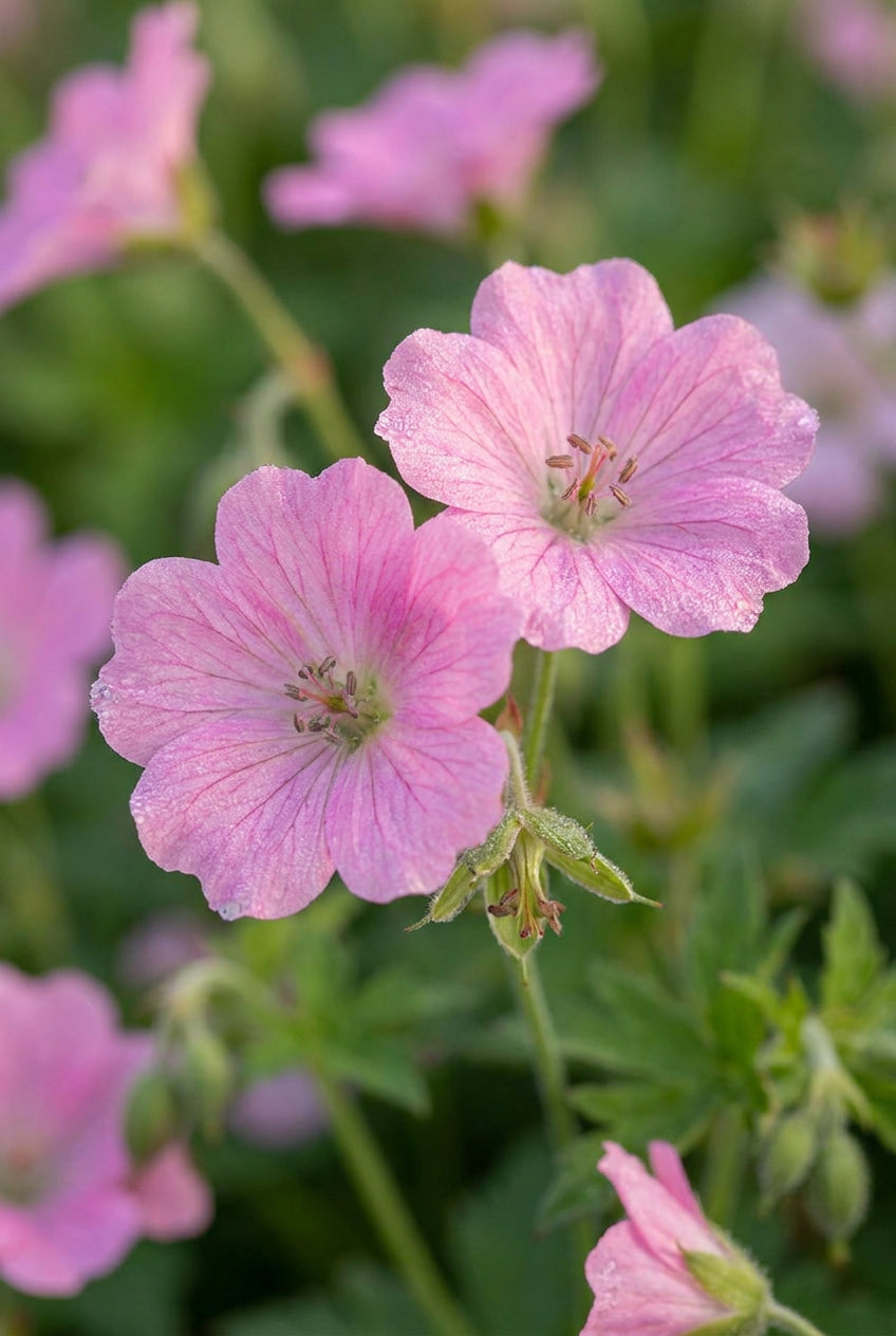 Geranium oxonianum 'Rosenlicht' bloem