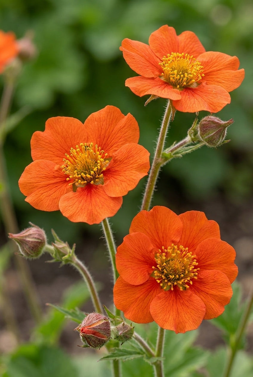 Geum chiloense 'Mrs Bradshaw' bloem