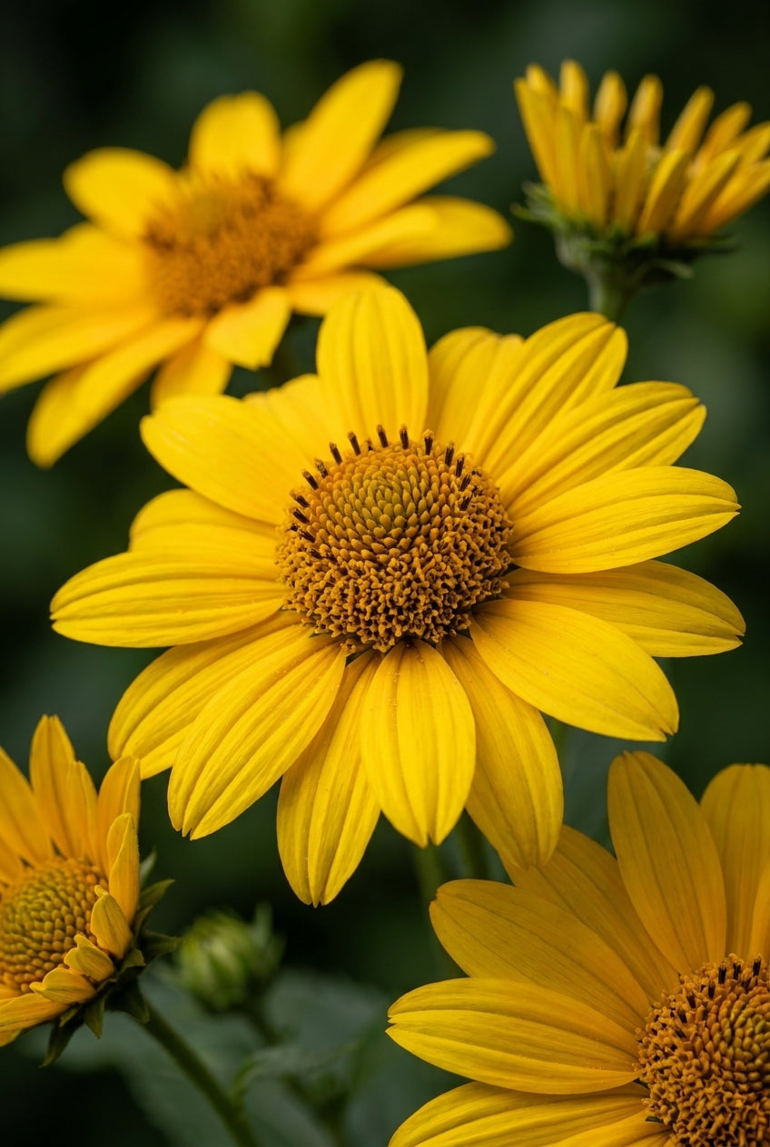 Helianthus decapetalus 'Plenus' bloem