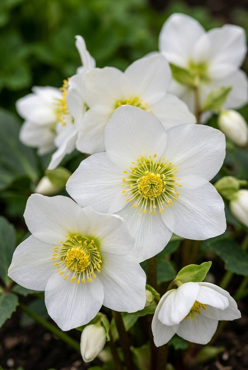 Helleborus niger 'Praecox' bloem
