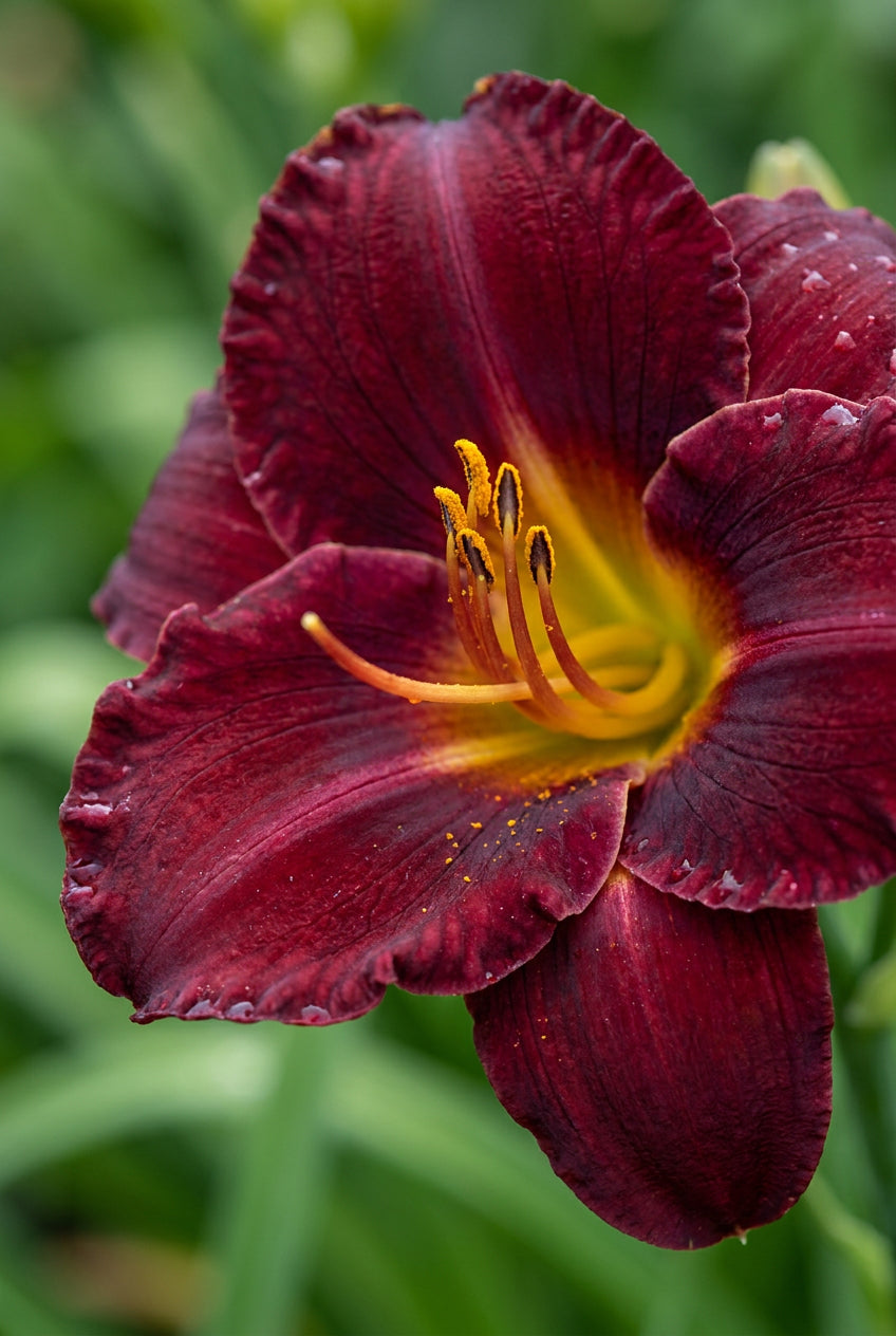 Hemerocallis 'Burgundy Love' bloem