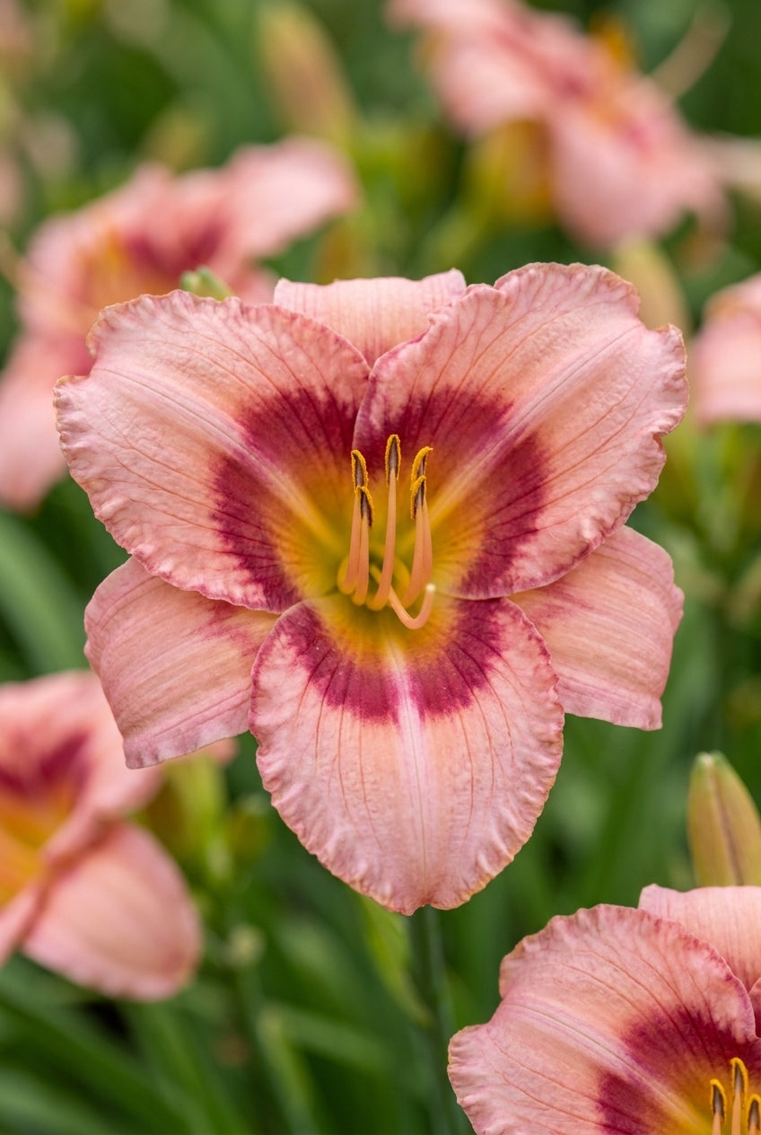 Hemerocallis 'Longfields Glory' bloem