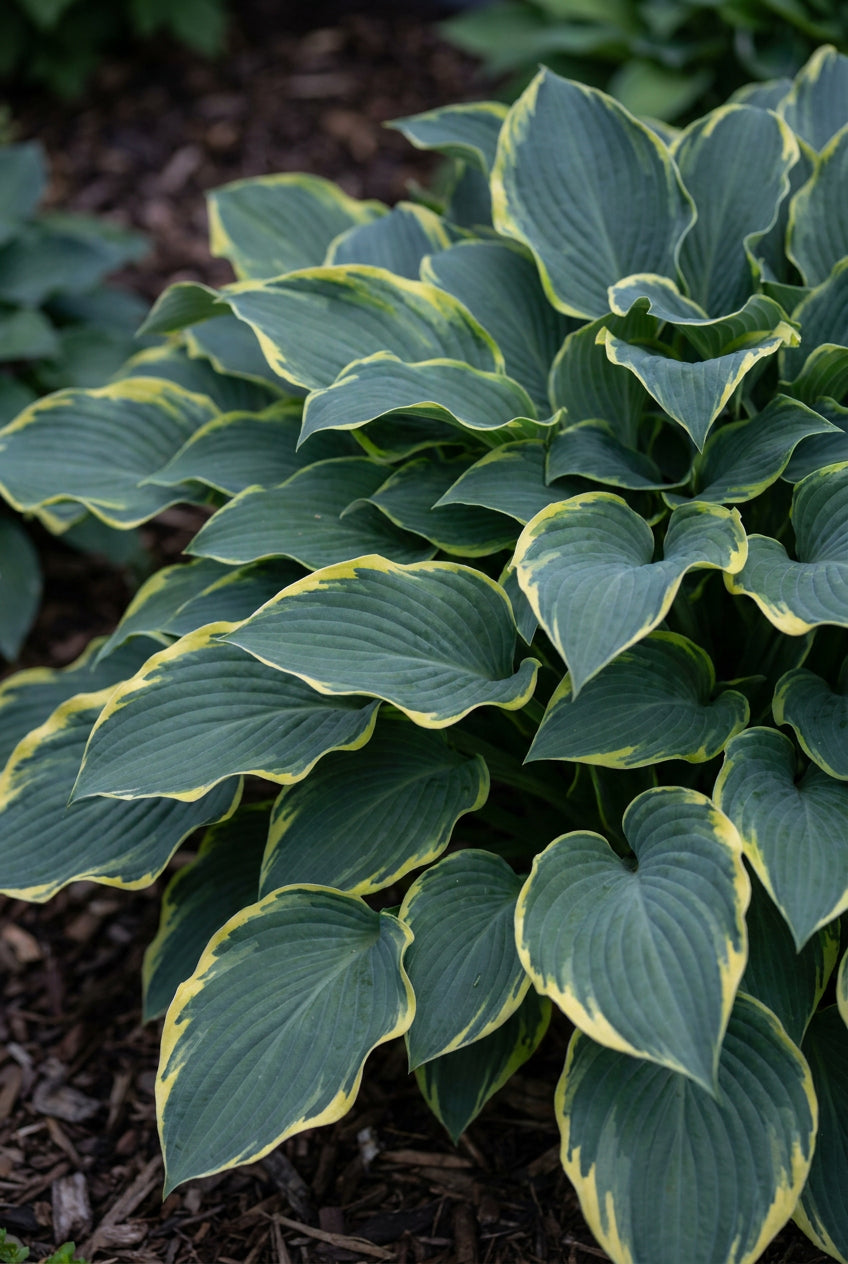 Hosta 'Regal Splendor' blad