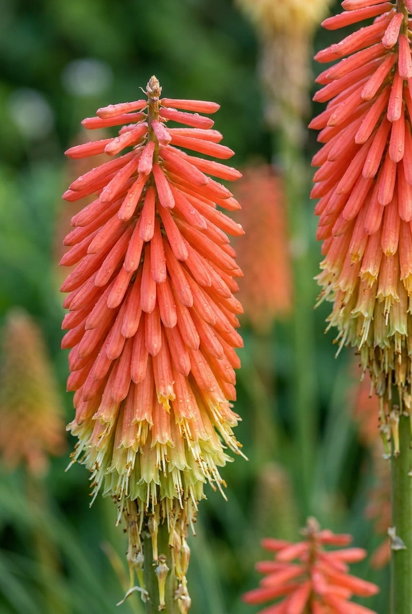 Kniphofia 'TNFG' bloem