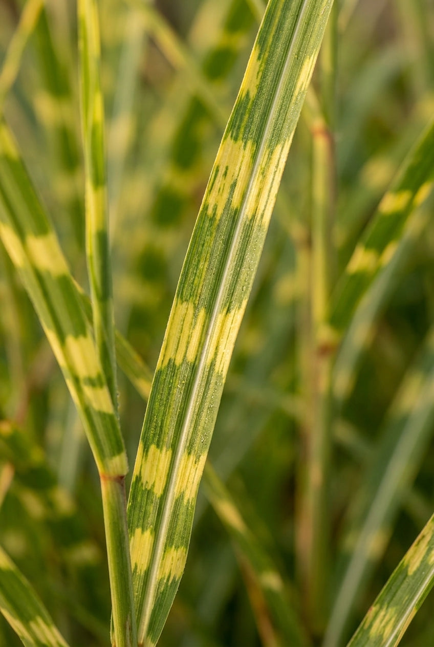 Miscanthus sinensis 'Strictus' blad