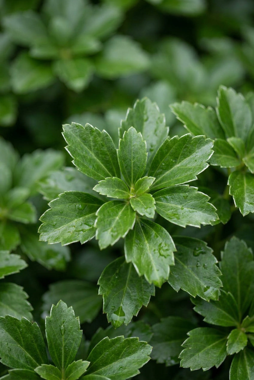 Pachysandra terminalis 'Green Sheen' blad