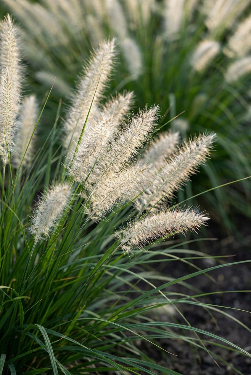 Pennisetum alopecuroides 'Paul's Giant' bloem