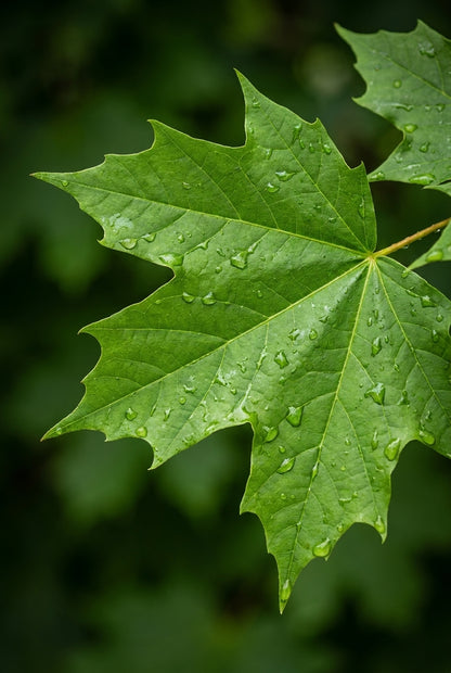 Acer saccharum op stam blad