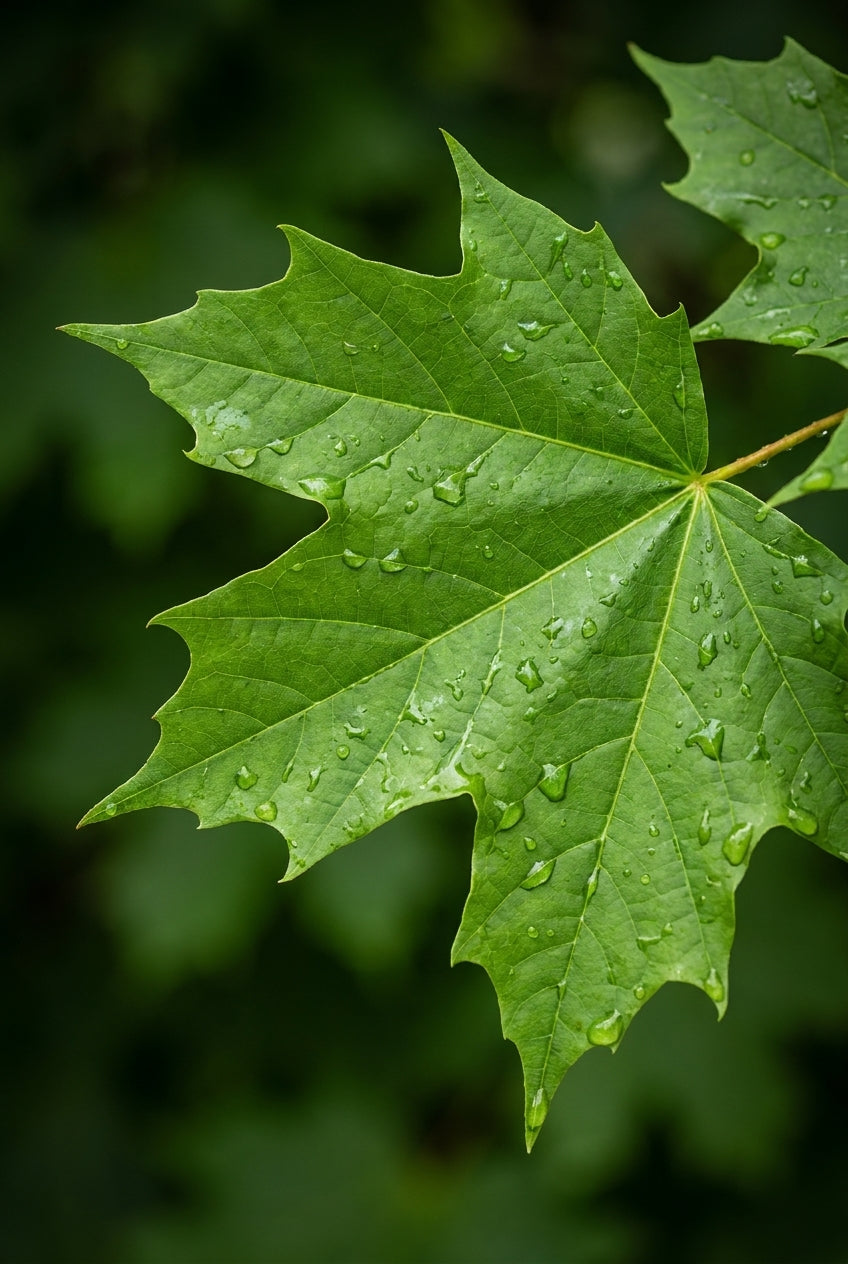 Acer saccharum haagplant blad