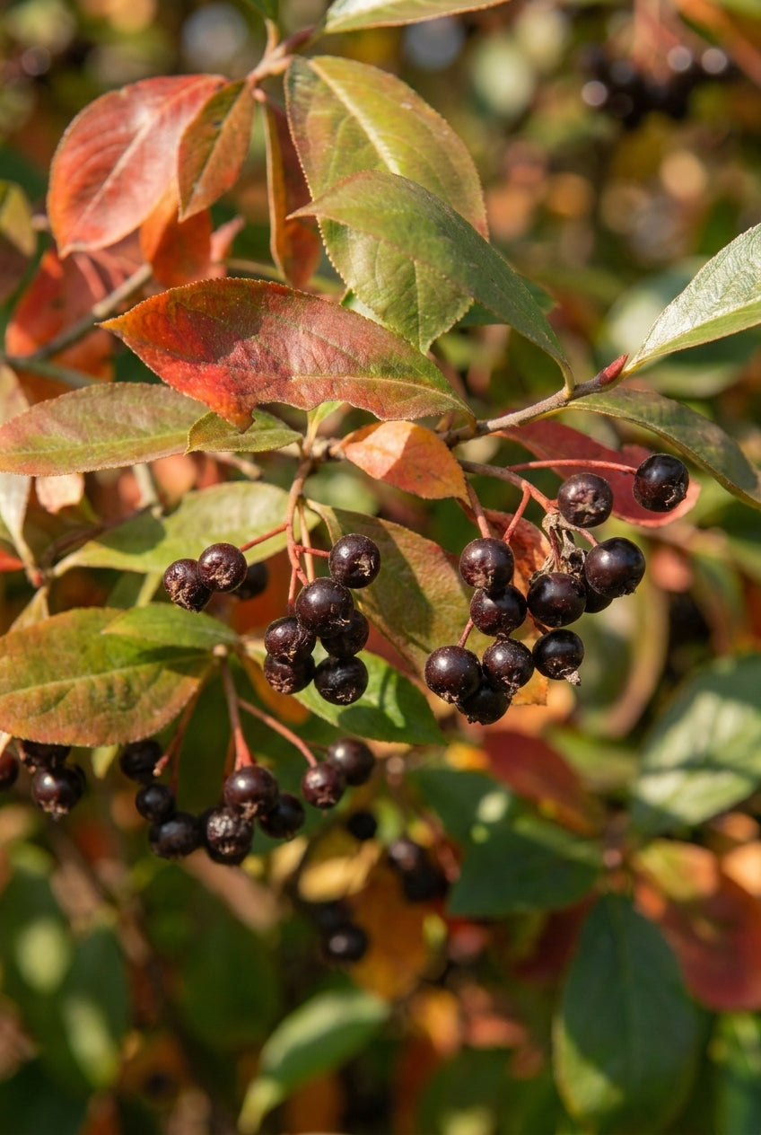 Aronia prunifolia 'Nero' Tuinplanten vrucht