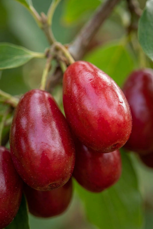 Cornus mas 'Podolski' meerstammig / struik vrucht