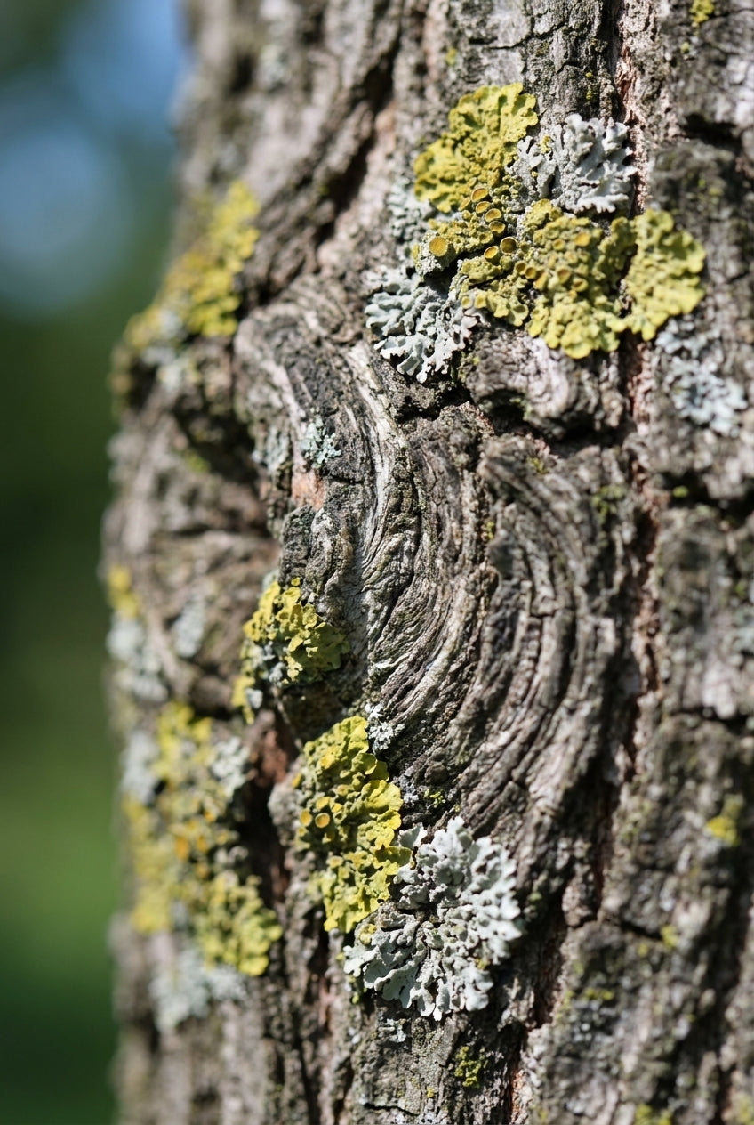 Corylus imbricaria op stam bast