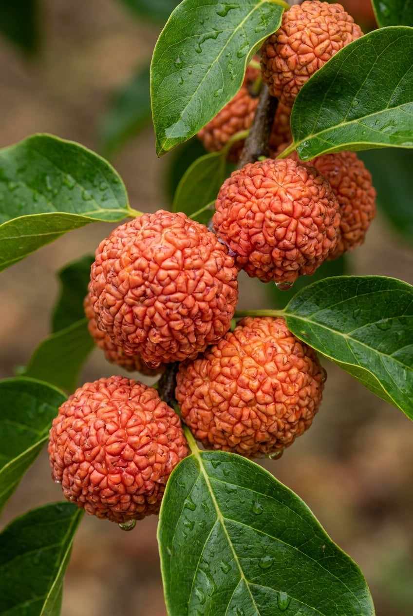 Cudrania tricuspidata (thornless-seedless) op stam vrucht