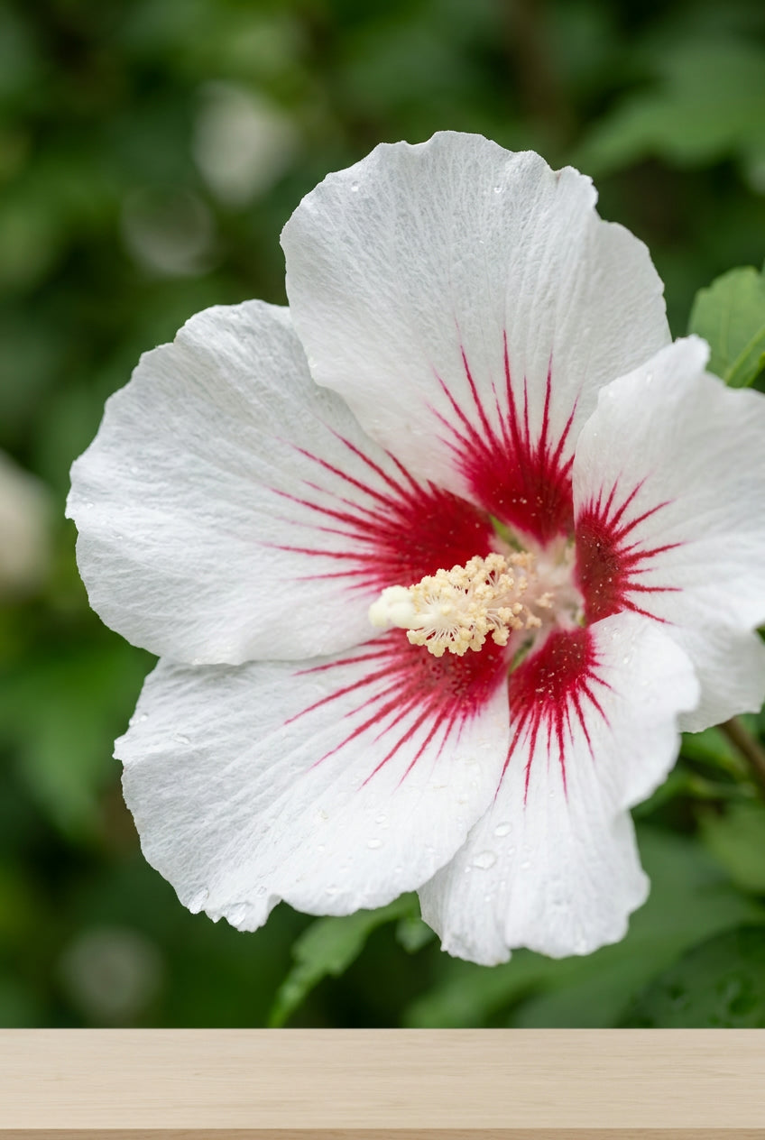 Hibiscus syriacus 'Leopoldii' meerstammig / struik bloem