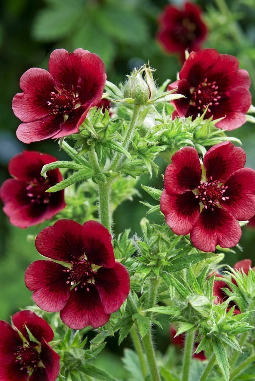 Potentilla thurberi 'Monarch's Velvet' bloem