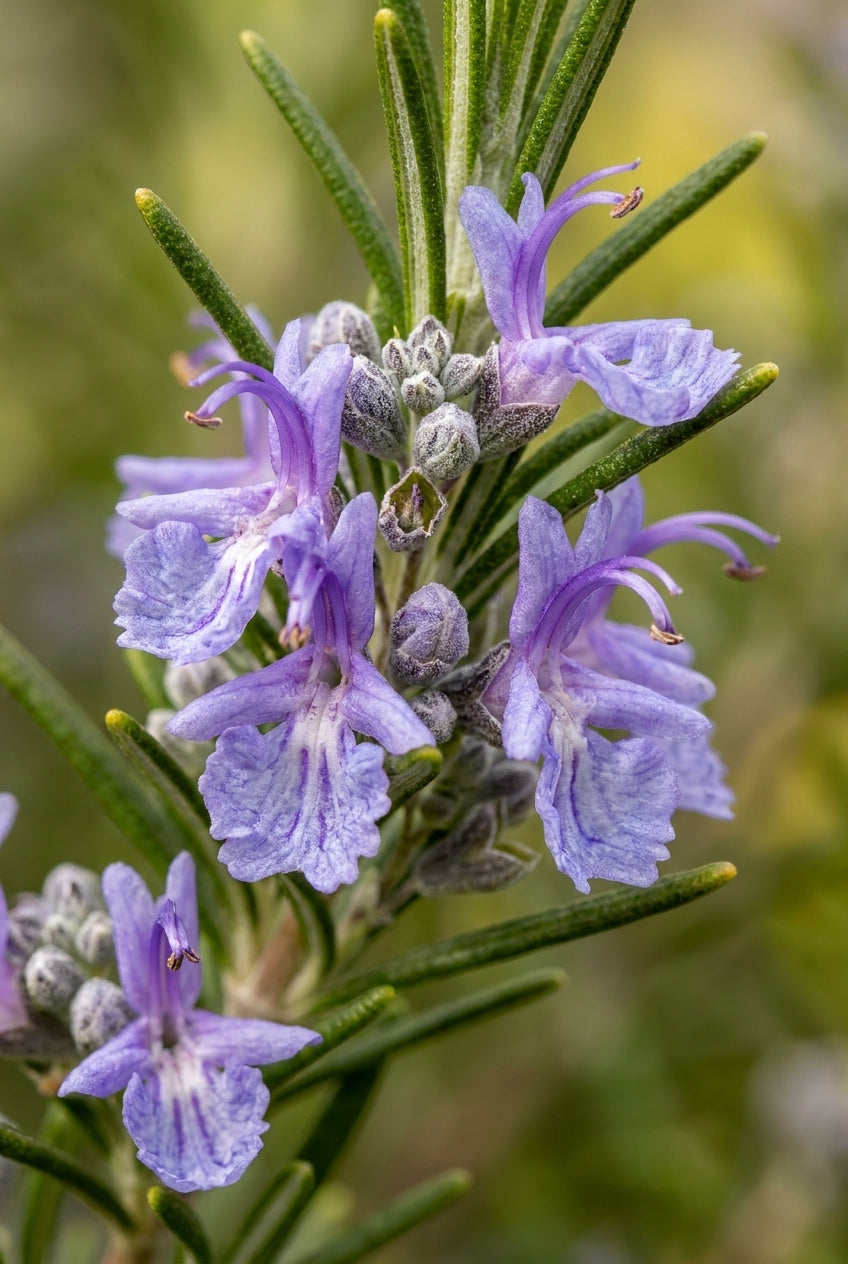 Rosmarinus officinalis 'Corsican Blue' bloem