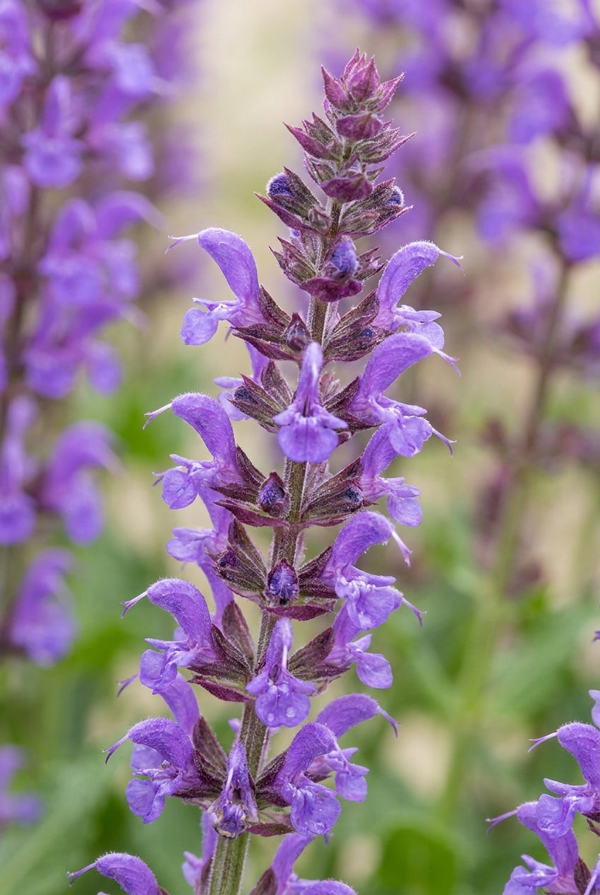 Salvia nemorosa 'Haeumanarc' bloem