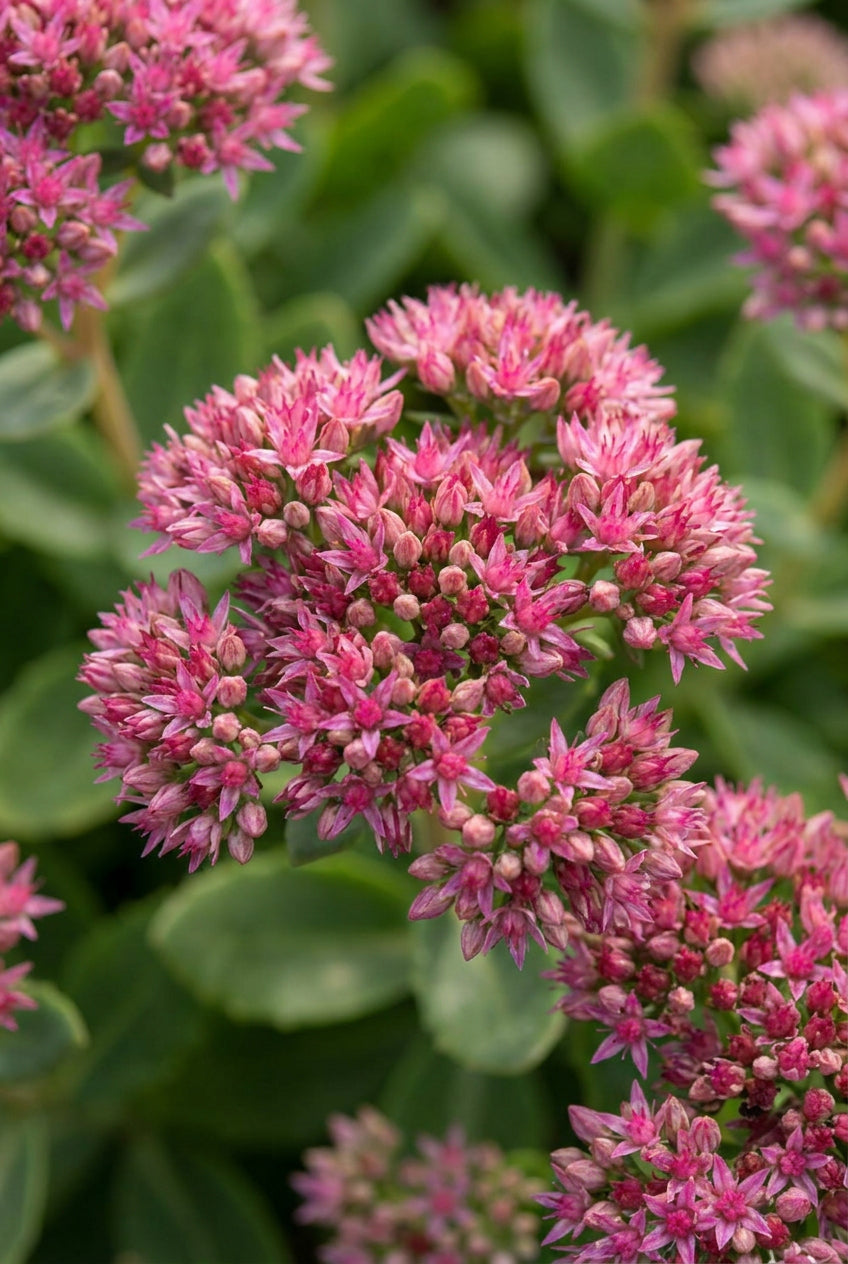 Sedum 'Abbeydore' bloem