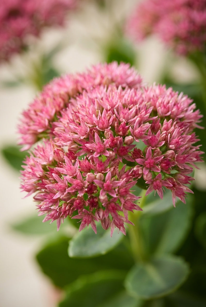 Sedum spectabile 'Brillant' bloem