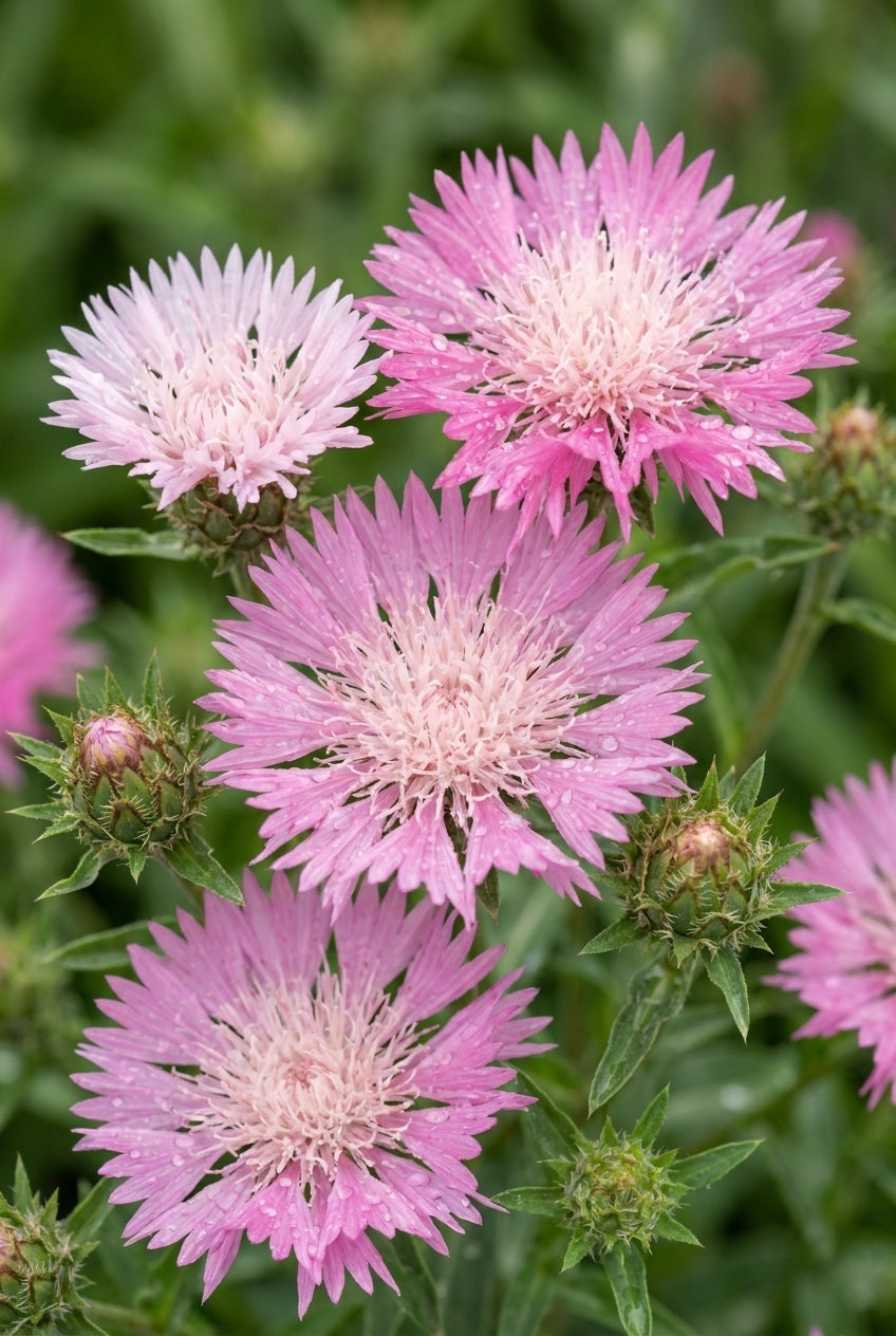 Stokesia laevis 'Colorwheel' bloem