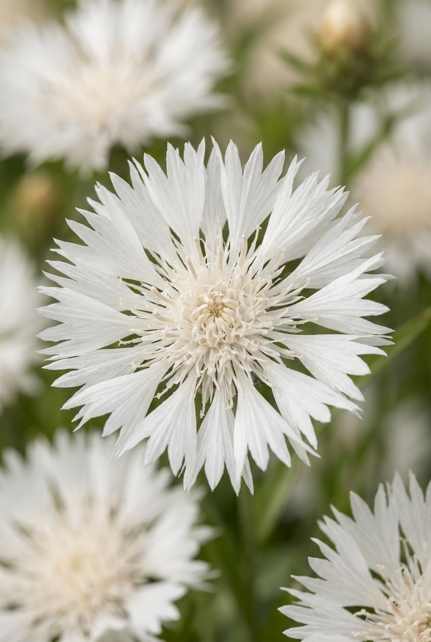 Stokesia laevis 'Träumerei' bloem