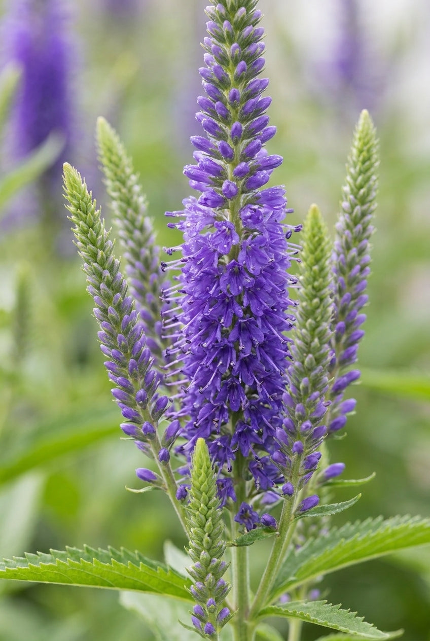 Veronica longifolia 'Blauriesin' bloemen