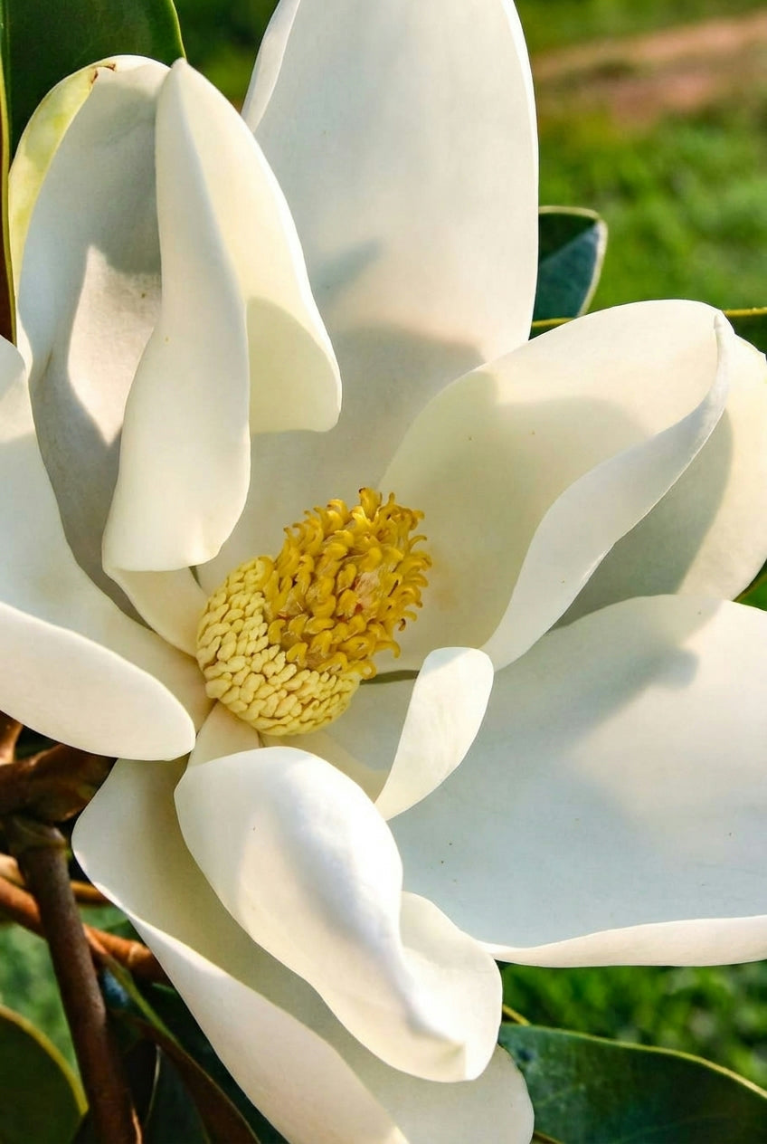 Magnolia grandiflora 'TMGH' solitair bloem