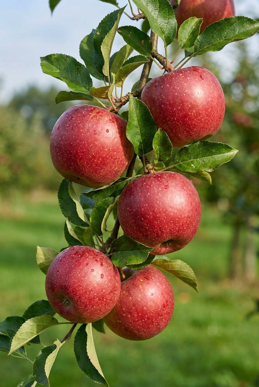 Malus domestica 'Ingrid Marie' op stam vrucht