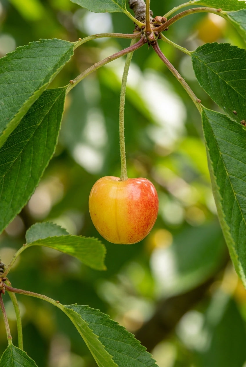 Prunus avium 'Udense Spaanse' op stam vrucht