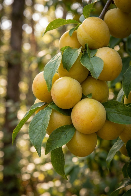 Prunus domestica 'Ontario' meerstammig / struik vrucht