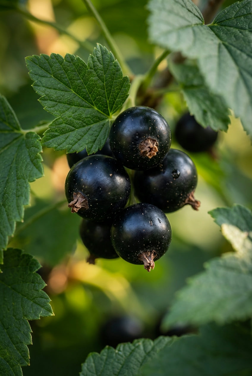 Ribes nigrum 'Titania' vrucht