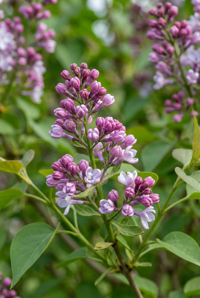 Syringa vulgaris 'Belle de Nancy' meerstammig / struik bloem