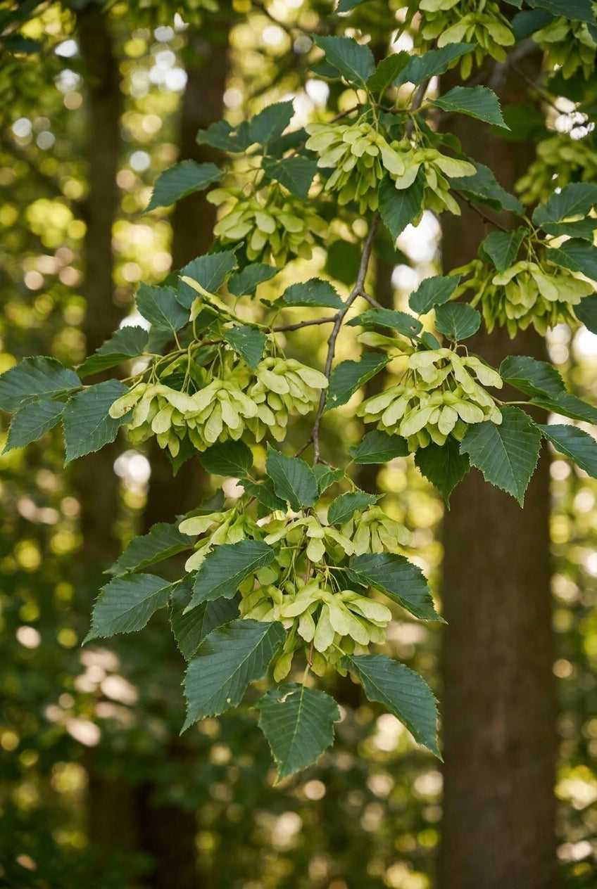 Tilia chinensis op stam nootje