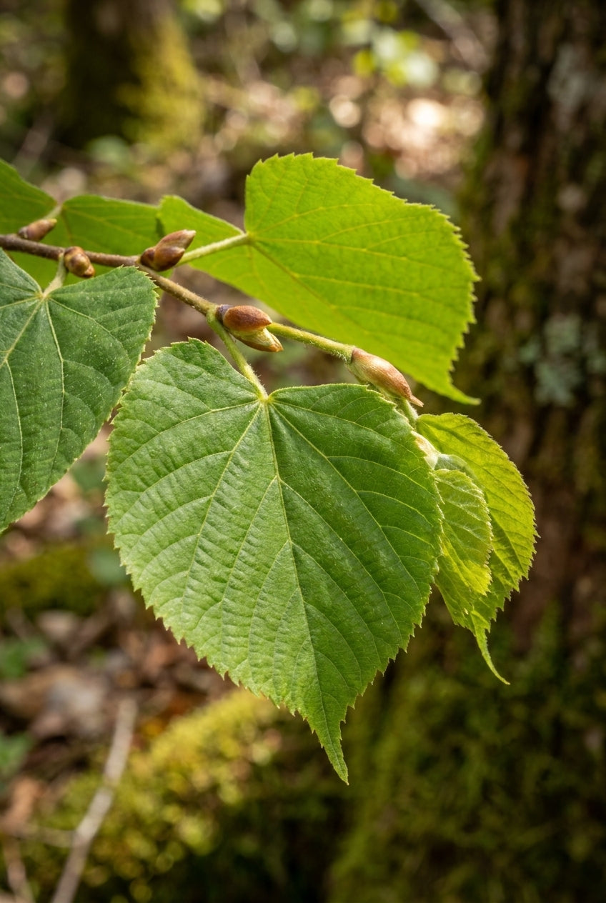 Tilia chinensis op stam blad