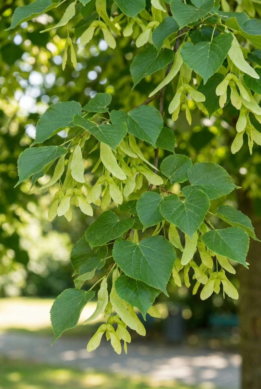 Tilia platyphyllos 'Flamme du Vercors' op stam nootje