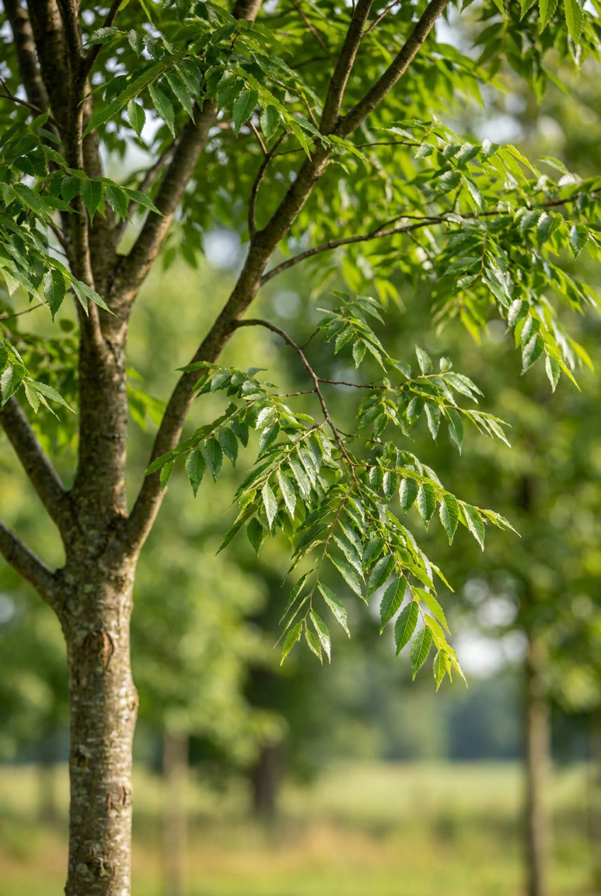 Ulmus 'Homestead' op stam stam