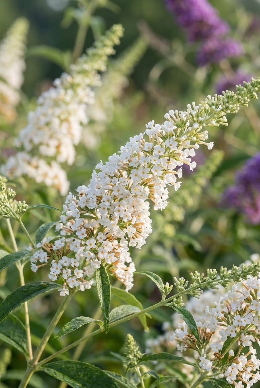 Buddleja davidii 'Nanho White' Tuinplanten bloemen