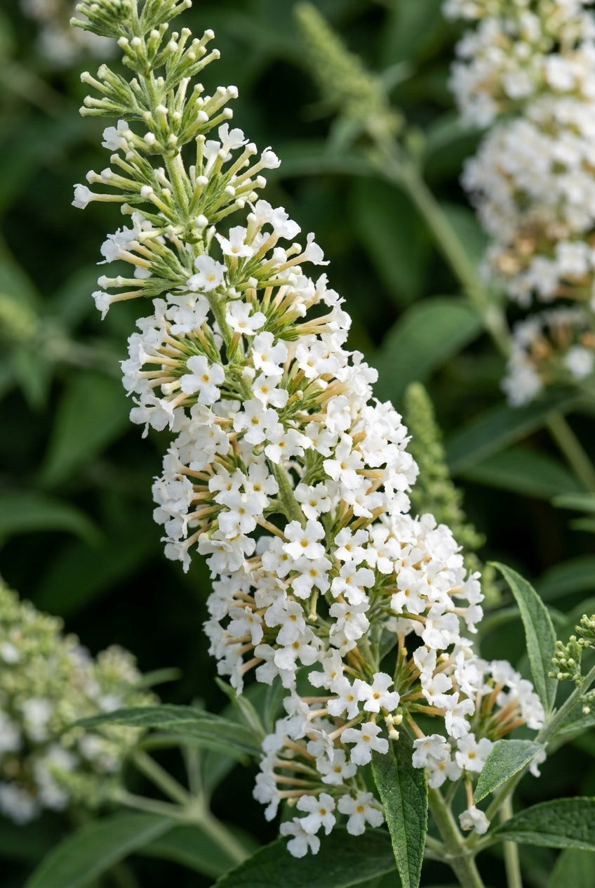 Buddleja davidii 'Nanho White' Tuinplanten bloem