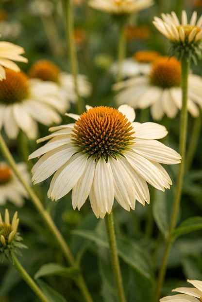 Echinacea purpurea 'Aloha' bloemen