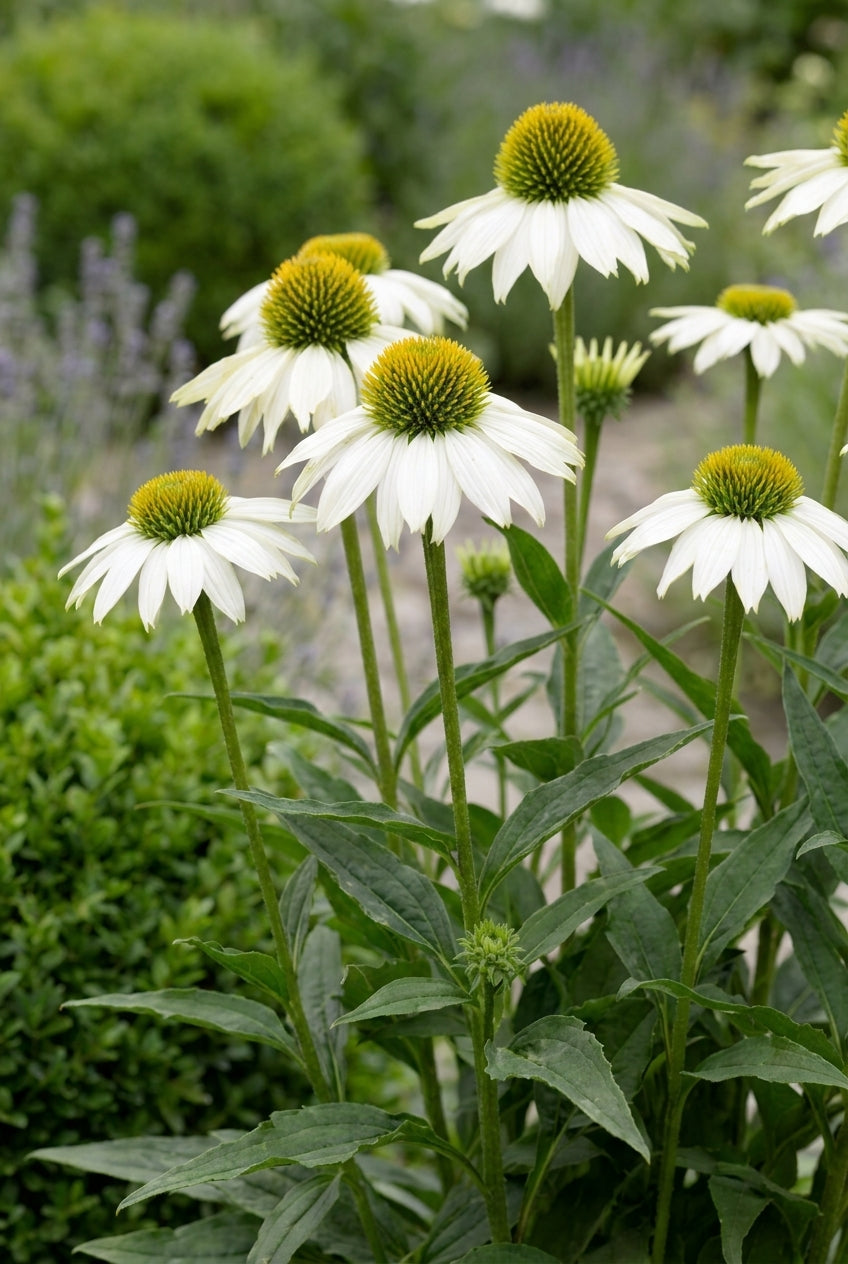 Echinacea purpurea 'Avalanche' bloemen