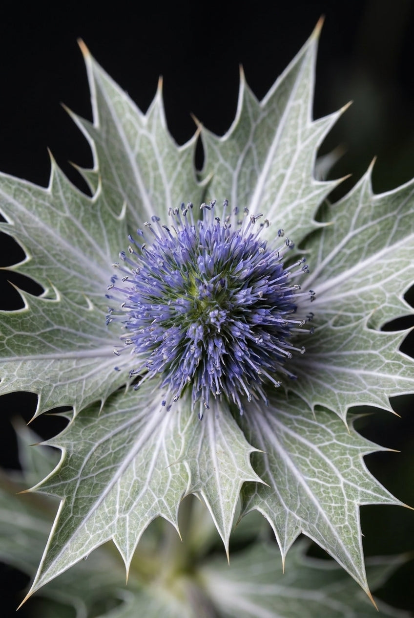 Eryngium maritimum bloem