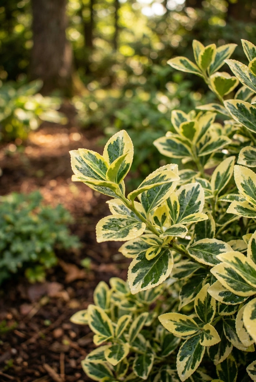 Euonymus fortunei 'Sunspot' blad