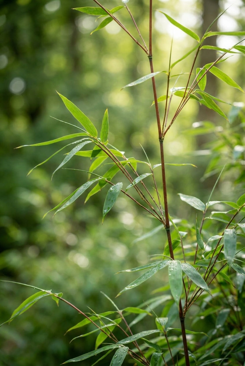 Fargesia robusta 'Wenchuan' Tuinplanten bladeren