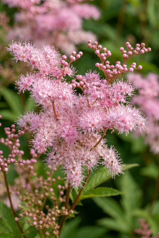 Filipendula palmata 'Rosa Schleier' bloem
