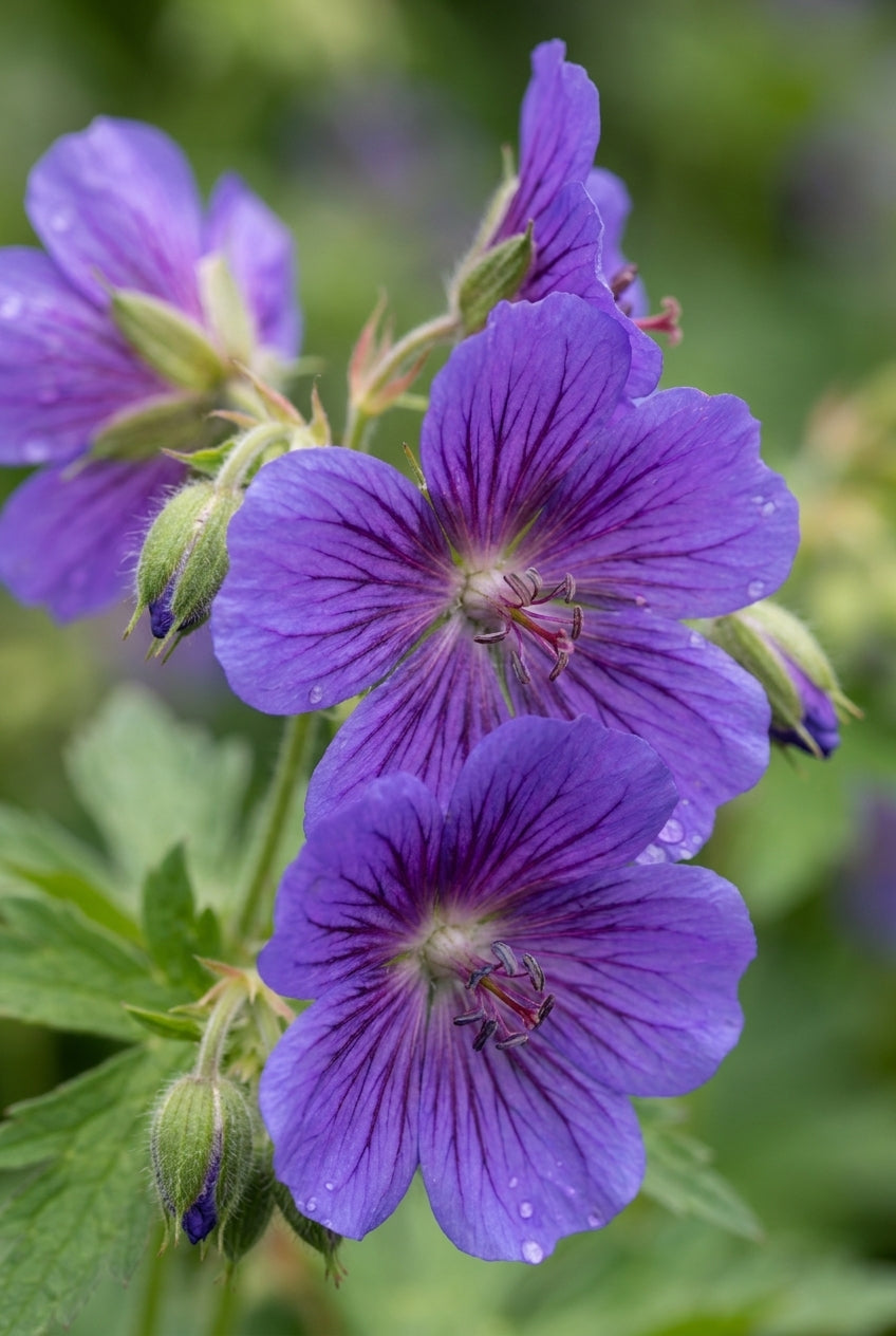 Geranium ibericum bloemen