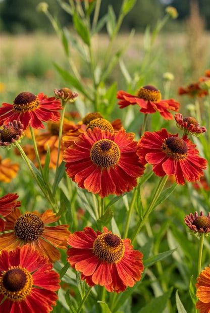 Helenium 'Poncho' bloemen
