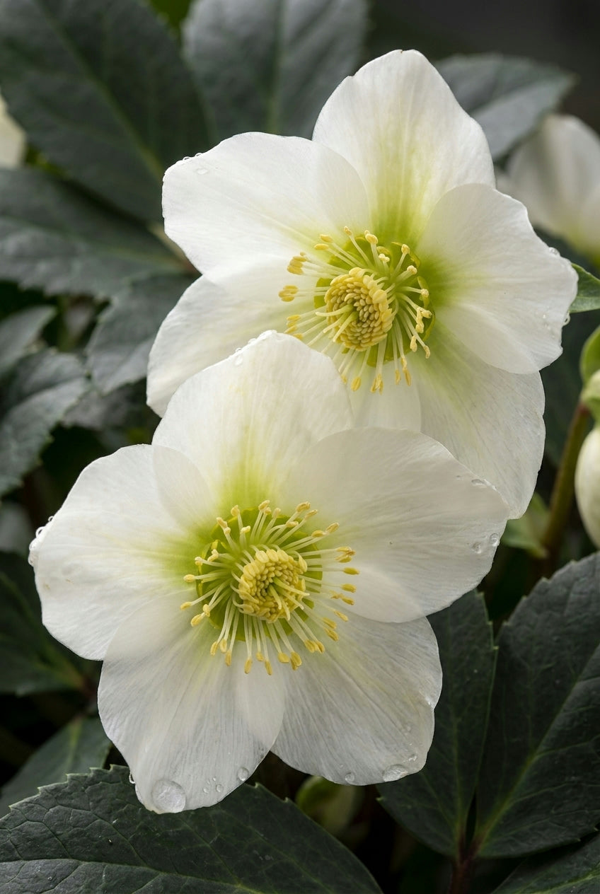 Helleborus nigercors 'Snow Love' bloem